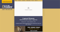 Desktop Screenshot of millerartmuseum.org