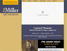 Tablet Screenshot of millerartmuseum.org